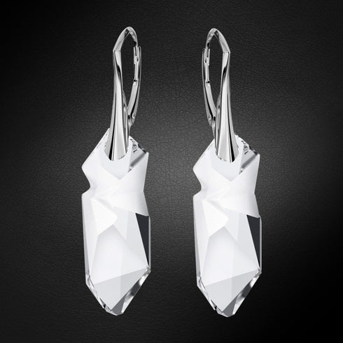 Серебряные серьги "Kaputt" с кристаллами Swarovski™